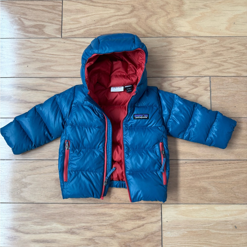 NWOT Patagonia Baby Hi-Loft Sweater Hoody Down Jacket 6-12 months